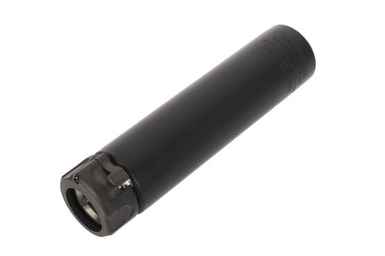 SureFire's black Fast Attach SOCOM 7.62 MINI2 Compact rifle sound suppressor is just 5 inches long